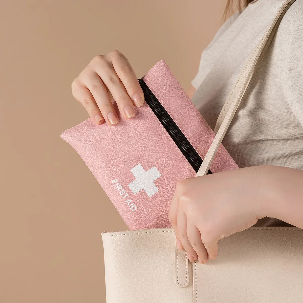 sac à médicaments portable d'extérieur de grande capacité pour hommes et femmes, petit voyage, fournitures médicales, outils, pochette de rangement, fourre-tout, sac à capsules