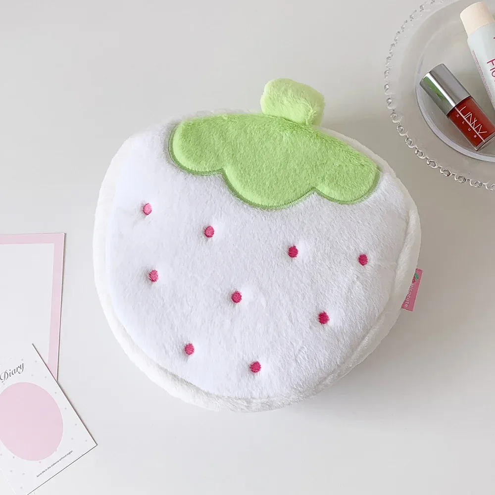 sac de rangement pour cosmétiques et soins de la peau xy, trousse de toilette, sac à main de voyage portable pour filles, trousse de maquillage fraise style ins, grande capacité