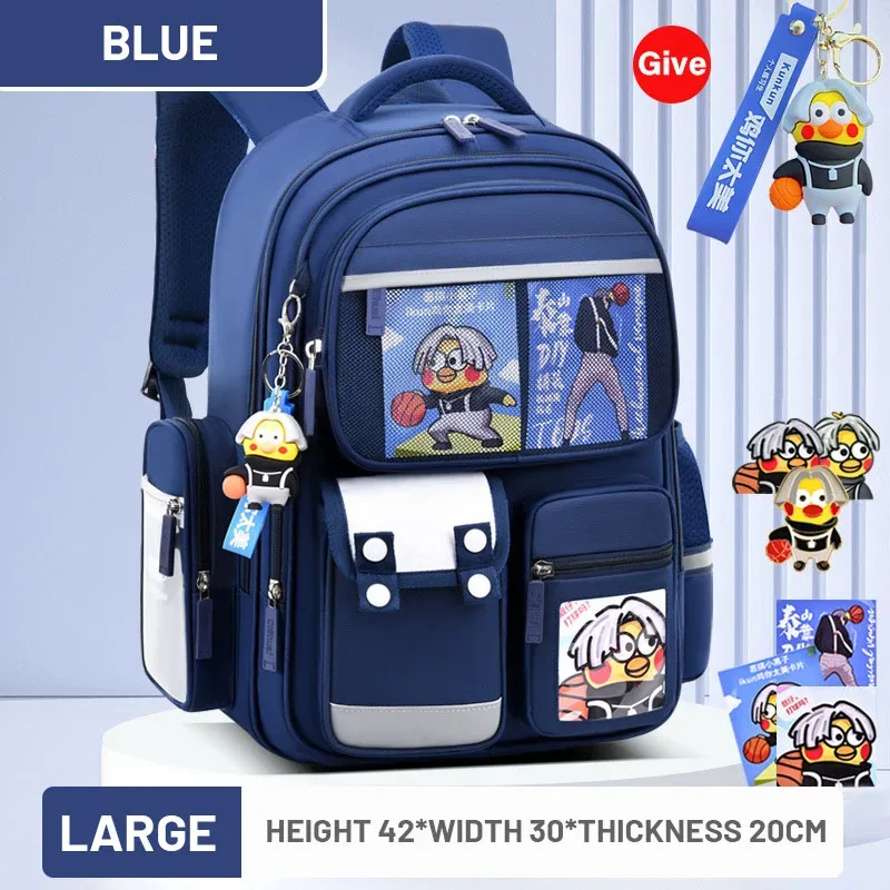 sac à dos d'école primaire pour garçon et fille, cartable de dessin animé pour écolier de 1 à 6 ans, nouvelle collection