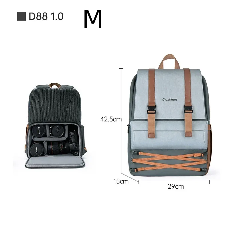sac à dos pour appareil photo. sac pour appareil photo étanche, sac de photographie de voyage multifonctionnel, boîte pour appareil photo, pour canon/nikon/ dslr/digital dslr
