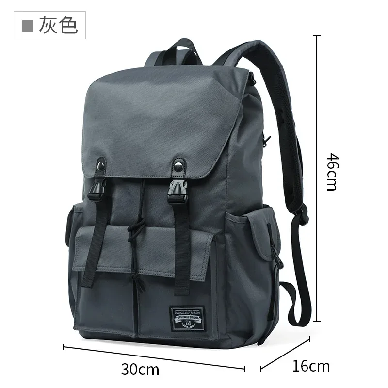 mode étanche grande capacité cordon sac à dos pour hommes oxford durable voyage collège étudiant ordinateur portable sac d'école bookbag