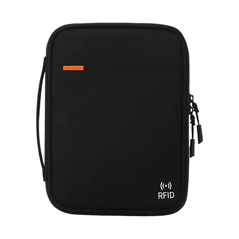 nouveau sac à passeport multifonctionnel, sac de rangement domestique imperméable, sac portable pour cartes d'identité et billets, portefeuille de voyage pour passeport