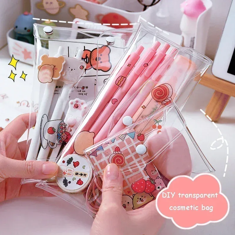 trousse de maquillage transparente en pvc, sac de voyage, trousse de maquillage transparente, rangement de bain, poudres, lavage de toilette, sacs d'évaluation fonctionnels, bricolage