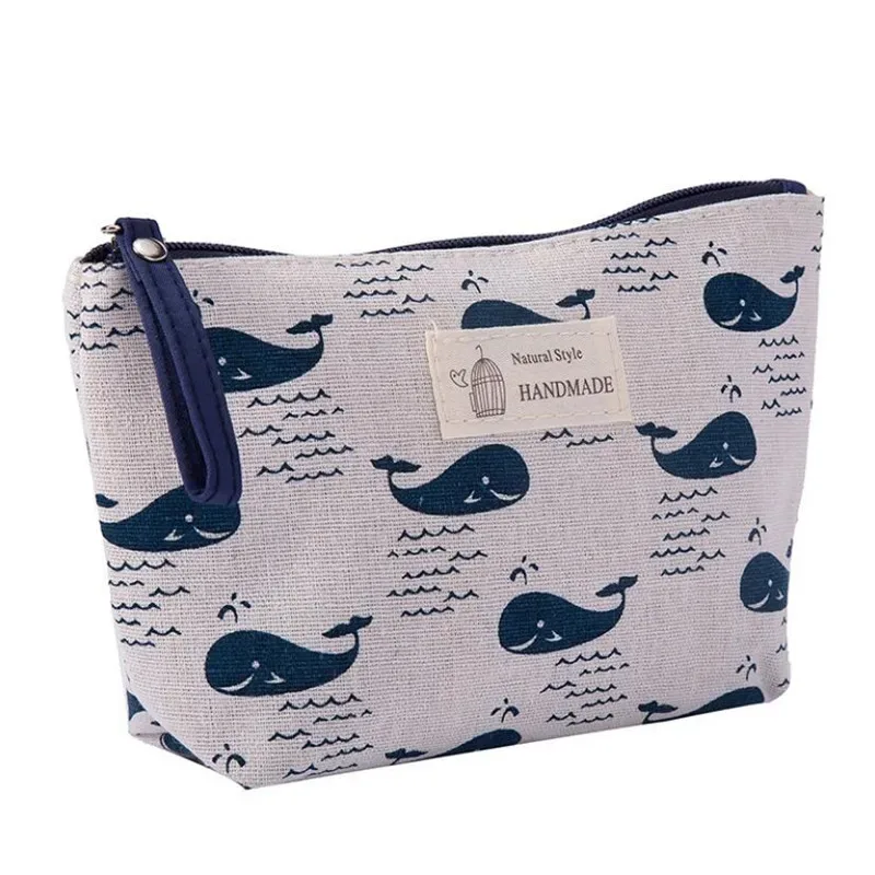 sac à cosmétiques souple en toile ours pour femmes, sac de rangement de voyage, articles de toilette, sac à cosmétiques mignon, sacs de maquillage portables