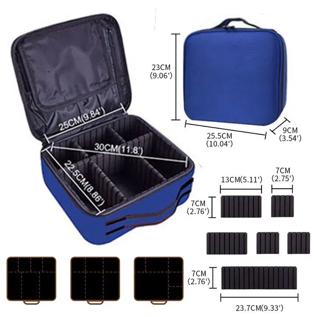 trousse de maquillage étanche, boîte professionnelle, sac à cosmétiques portable pour femmes, pour voyage, sac de rangement de maquillage