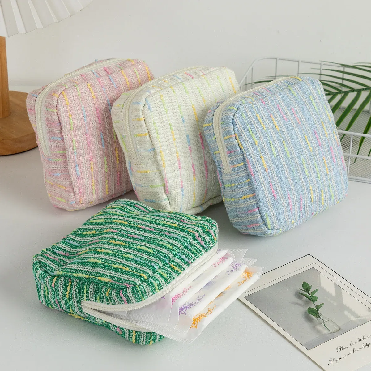 sac de rangement pour serviettes hygiéniques portables multifonctions, pochette pour tampon, sac à cosmétiques pour serviettes, sac de maquillage, mignon porte-monnaie pour filles