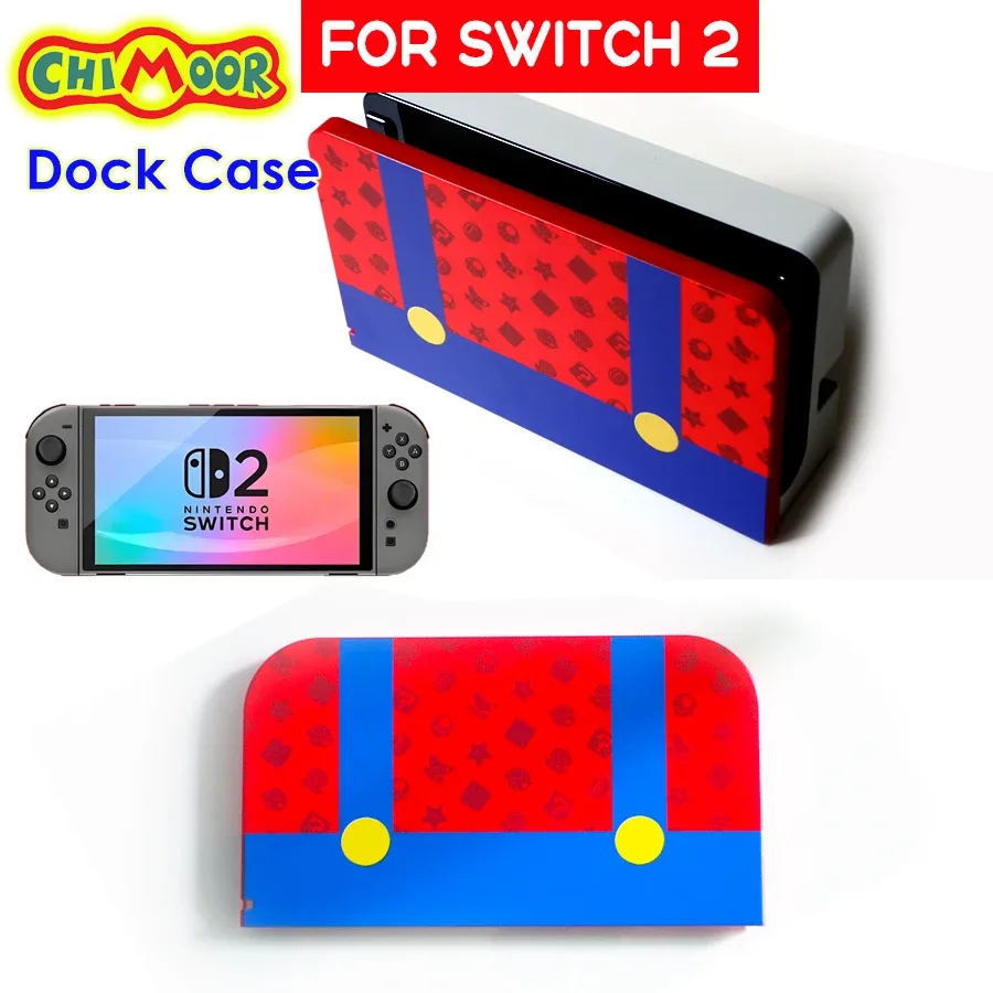 pour ns2 étui de transport de style mario pour switch 2 – sac de voyage ns2 avec poches de rangement pour filles et garçons