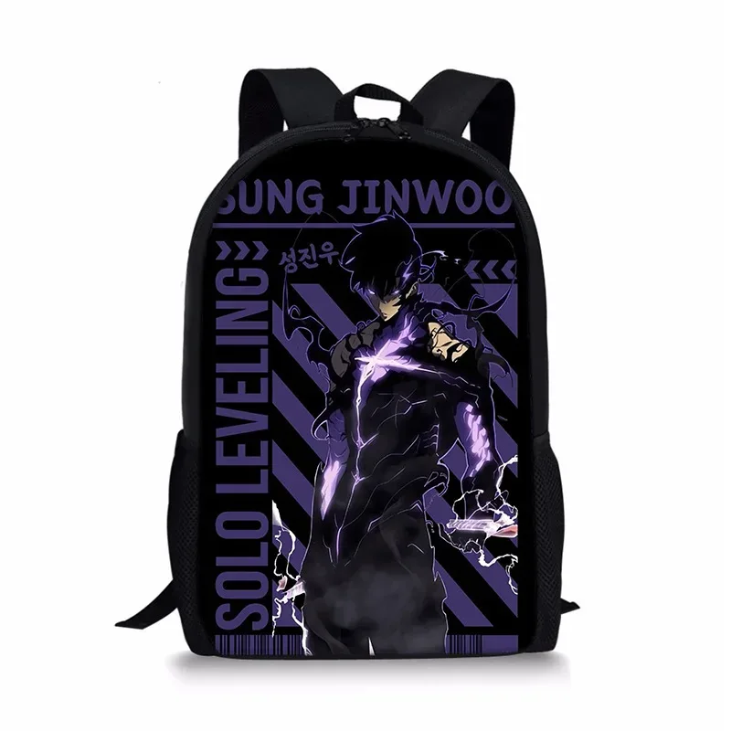 j'ai mis à niveau du sac à dos solo leveling seul, sac à dos universel imprimé pour écoliers et enfants