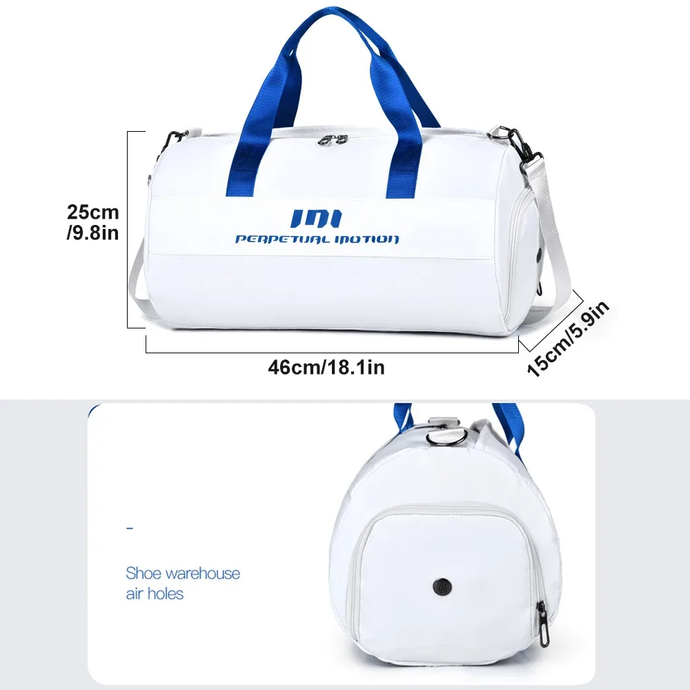1 pièces sac de sport femmes hommes avec compartiment à chaussures et poche humide sac polochon de voyage pour femmes pour avion sport sacs fourre-tout de sport natation