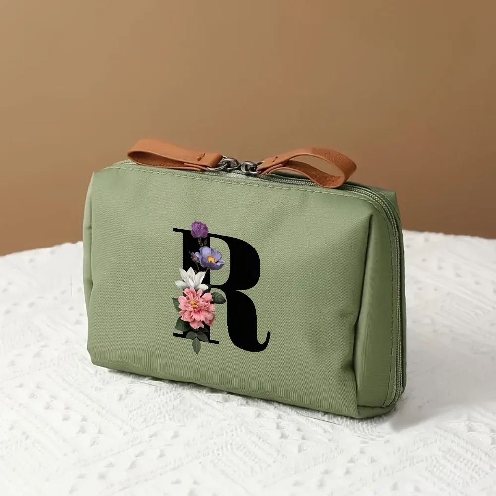 sac de rangement multifonctionnel 1 pièce, trousse de maquillage à la mode pour femmes, trousse de toilette de voyage portable adaptée aux voyages d'affaires et aux voyages