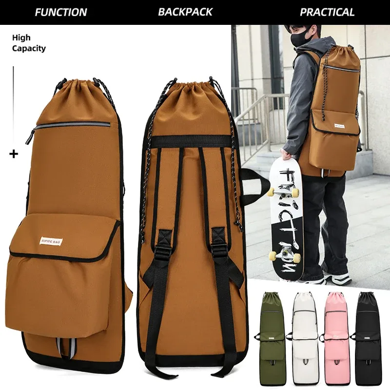 sac à dos de voyage personnalisé pour longboards, avec logo, pour l'extérieur, double bandoulière, impression en gros de motifs photo