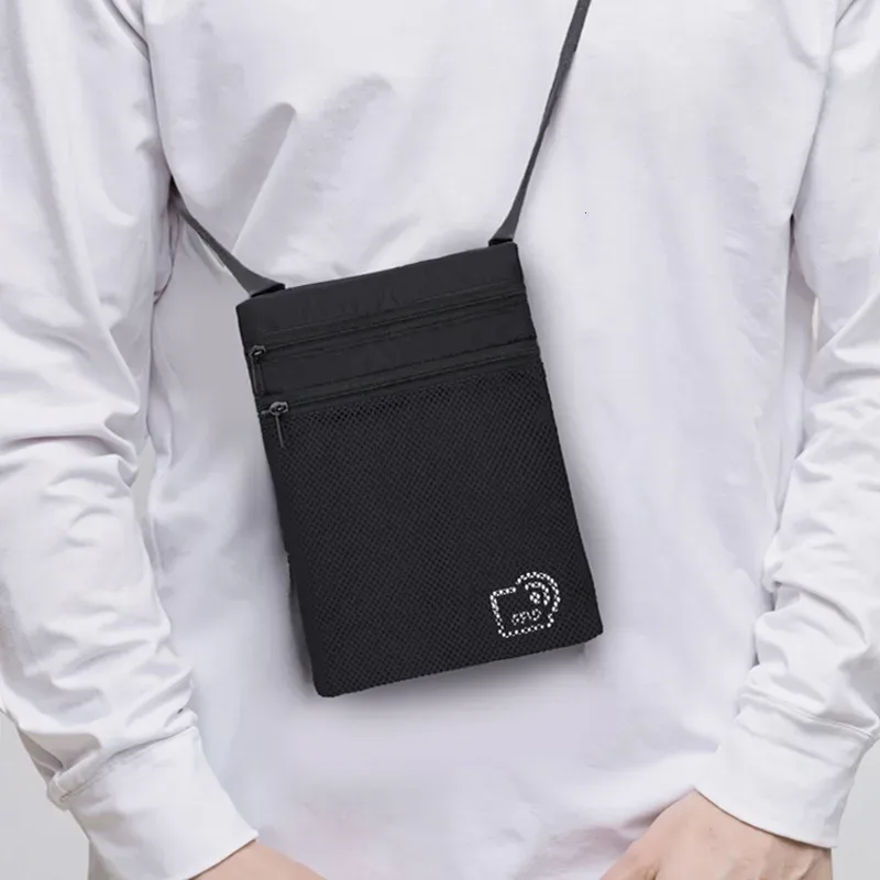 Portefeuille de passeport de voyage Anti-vol RFID, étui pour cartes en Nylon, sac de rangement de documents de téléphone, sac à bandoulière léger
