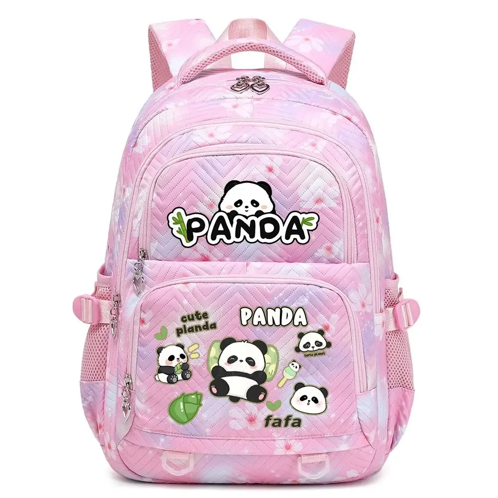 nouveau panda he hua sac à dos mignon dessin animé imprimé étudiant cartable mode garçons filles haute qualité grande capacité voyage sacs à dos