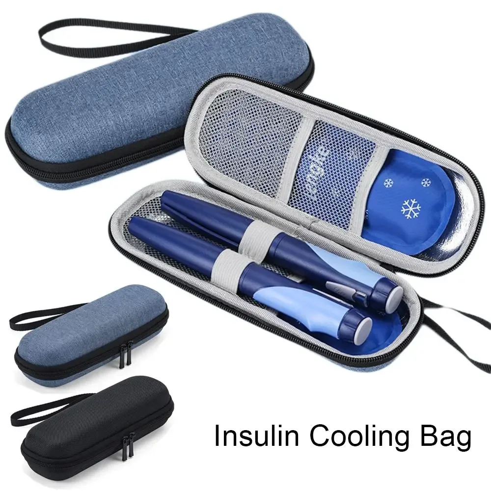mallette de voyage avec sac de refroidissement pour insuline diabétique, protection de cabine, pilule, sac de glace indispensable, congélateur de médicaments pour ty.com medicla