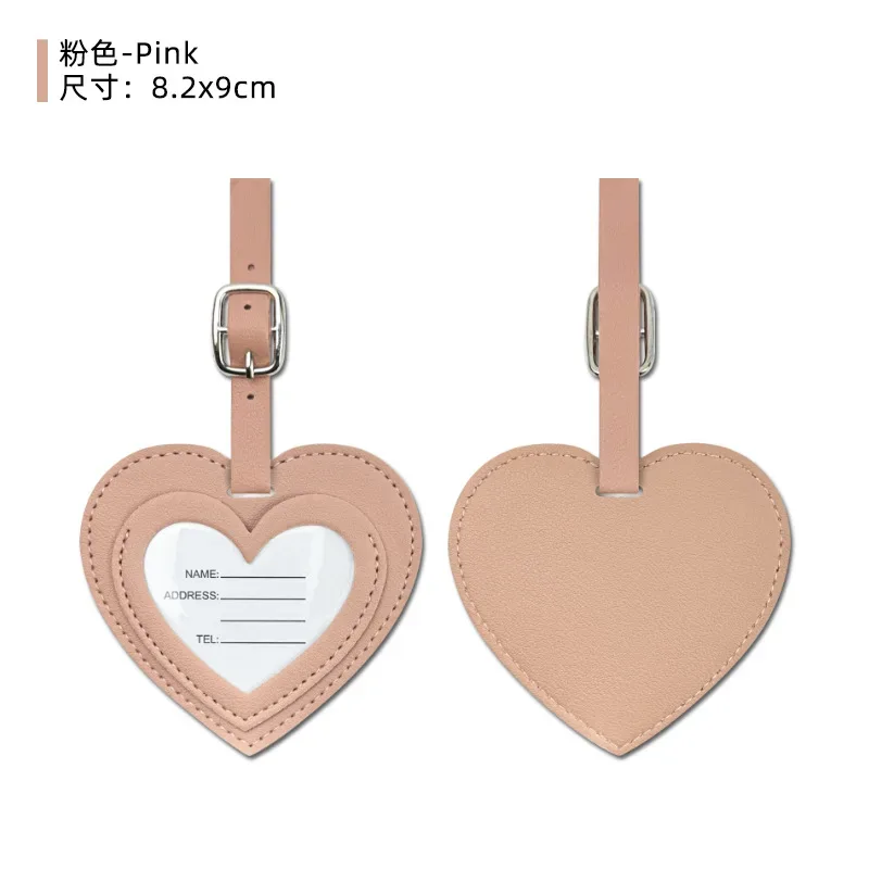 étiquette de bagage personnalisée en cuir pu avec nom et lettres diy, étiquette de valise de luxe en gros, breloque de sac cadeau pour anniversaire de mariage