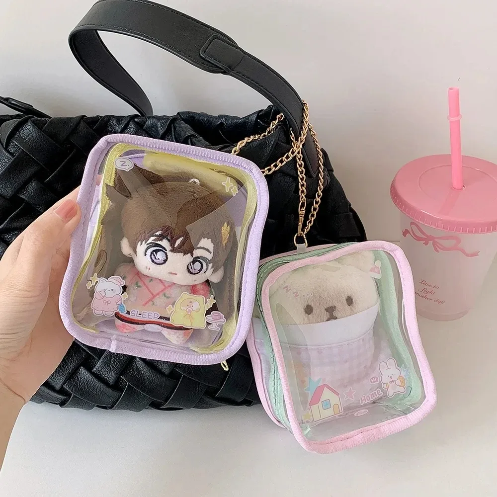 pochette de rangement transparente pour boîte mystère, boîte organisatrice épaisse pour poupées, sac de rangement pour porte-clés, sac pour poupées, porte-clés, portefeuille