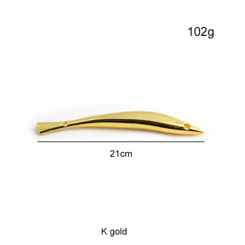 1/2 pièces 21/27cm sac en métal poignée en forme de poisson sac à bandoulière sac à bandoulière poignée décorative remplaçable bricolage fabrication de portefeuilles
