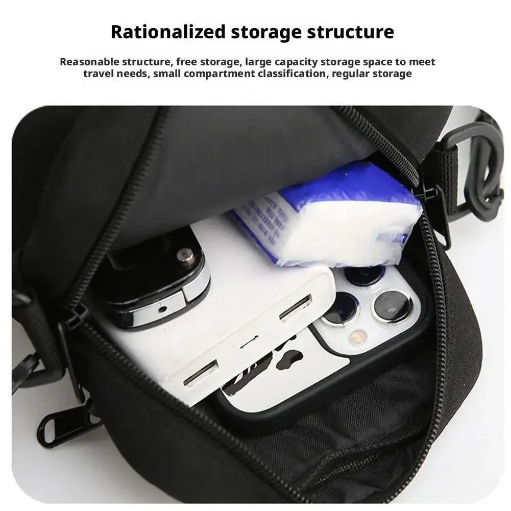 sac à bandoulière pour hommes, petit sac à bandoulière tendance, sac à dos diagonale, sacs de poitrine léger pour garçon, mini sac décontracté, sac de taille