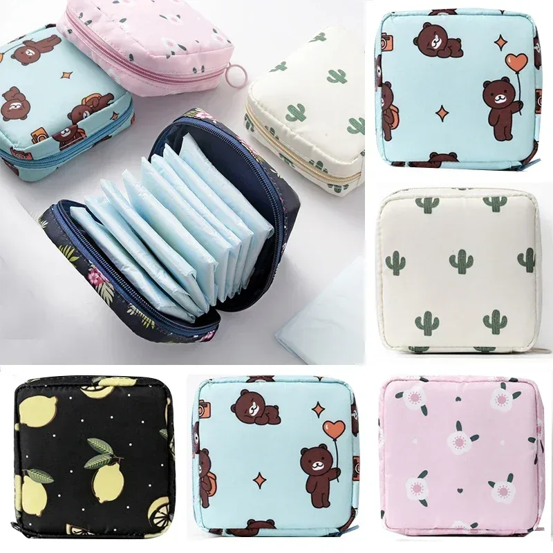 ensemble de petits sacs à cosmétiques pour femmes, mini serviettes hygiéniques pour filles, trousse de maquillage, sacs à rouge à lèvres, sacs de voyage pour écouteurs, sacs d'inforthérapeute