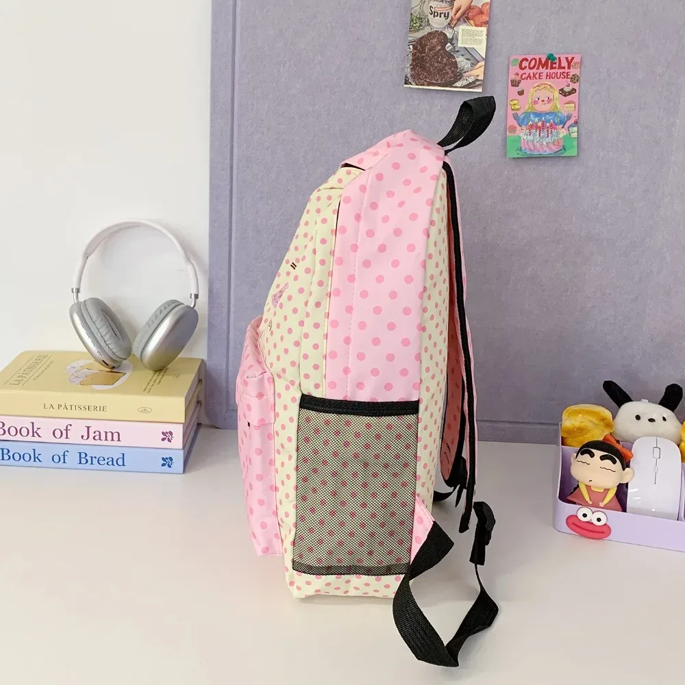 sac à dos ours de dessin animé mignon, grande capacité, en nylon résistant à l'usure, sac d'école pour étudiants, sac à dos décontracté multi-compartiments pour les voyages et les trajets quotidiens
