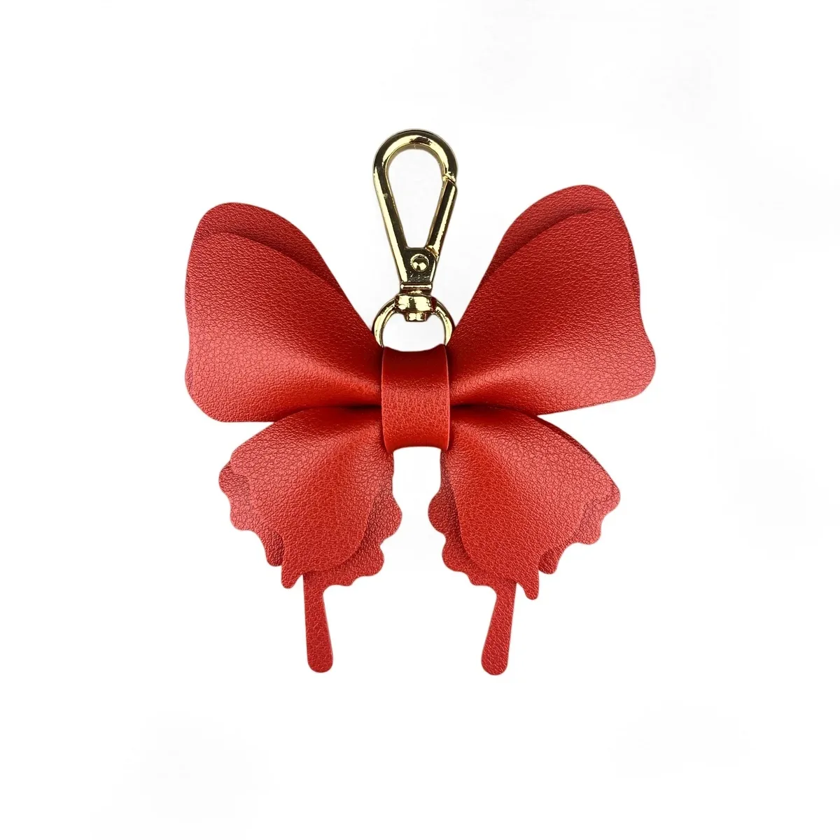 élégant porte-clés papillon en cuir pu double couche – pendentif bohème stylé pour sacs fourre-tout, sacs à bandoulière et sacs à dos pour femmes