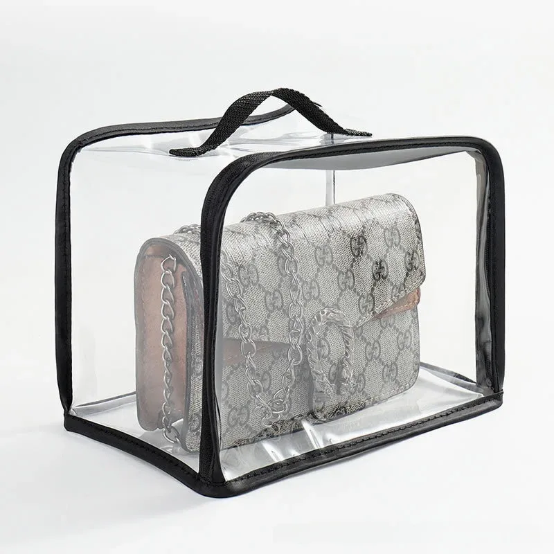 housse de protection anti-poussière pour sacs à main, sac de rangement cubique transparent, tissu non tissé moderne et minimaliste pour le rangement de la chambre