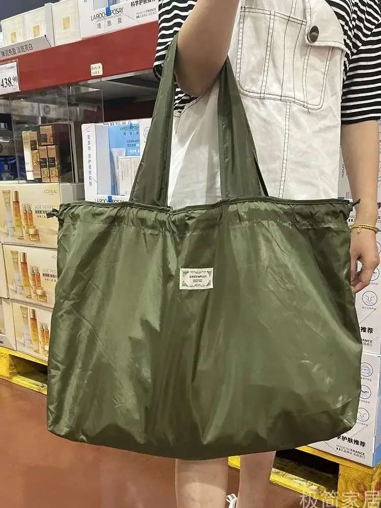 sac de courses pliable grande capacité, sac fourre-tout réutilisable portable, sac écologique imperméable pour supermarché, voyage et rangement