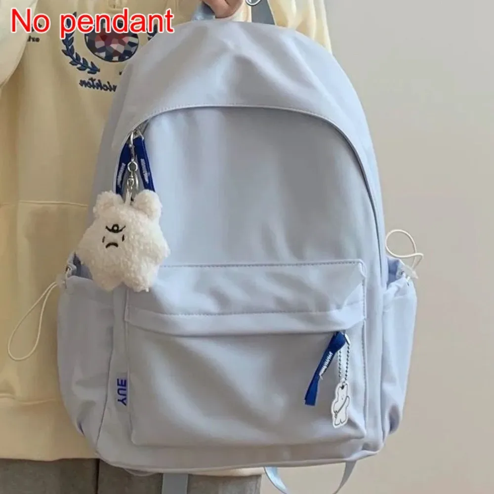 grande capacité décontracté mode sac à dos ultra-léger école ordinateur portable sac à dos fermeture éclair simple mignon étudiant sac d'école pour filles garçons