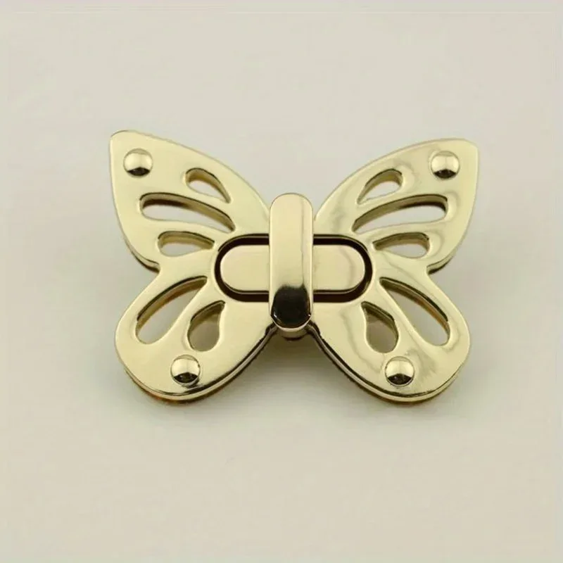 sac papillon en métal, 1 pièce, fermoir torsadé pour artisanat du cuir, sac à main pour femmes, sac à bandoulière, accessoires de quincaillerie de bricolage