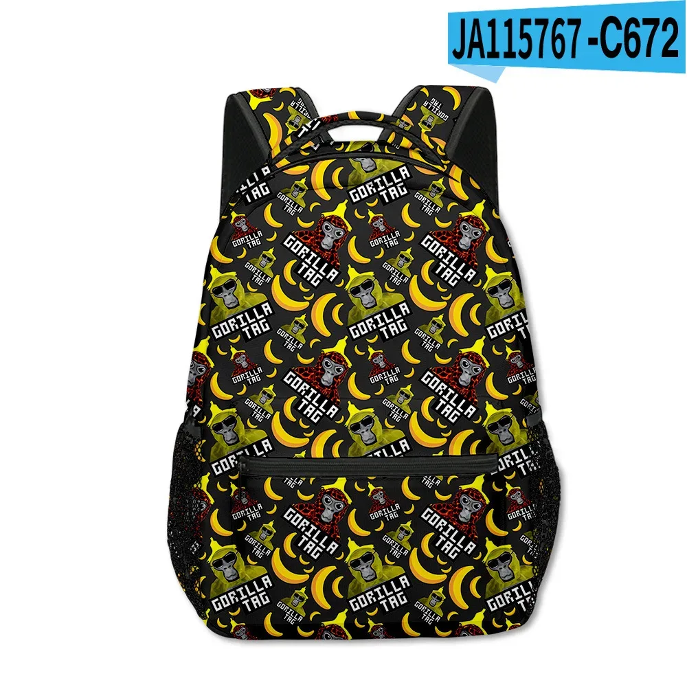 sac à dos tendance et amusant pour étudiants, avec impression 3d de gorille, en tissu oxford imperméable, pour garçons/filles, sacs à dos de voyage