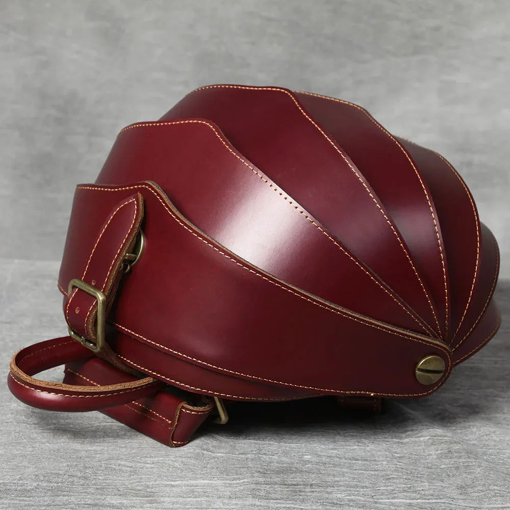 sac à dos s.worker vintage élégant en cuir de vachette, design original, sac à bandoulière en cuir véritable, sac de style individuel beetle