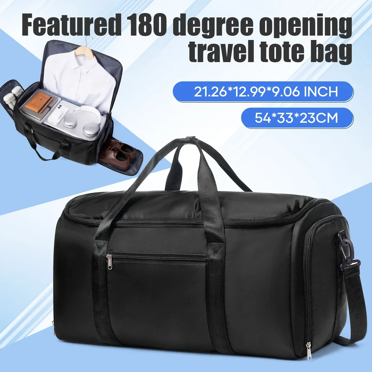sac de voyage pliable pour hommes, sac de voyage convertible, sac de voyage suspendu pour vêtements, sac de voyage d'affaires, sac de voyage pour vêtements