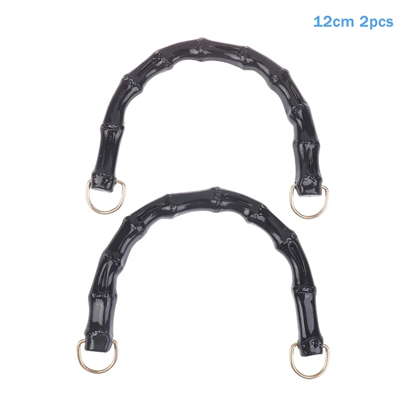 2 pièces 10,5/12 cm poignées de sac en plastique, poignées de sac tissé, sangle de remplacement pour sac à main, sac fourre-tout, sac à main femme