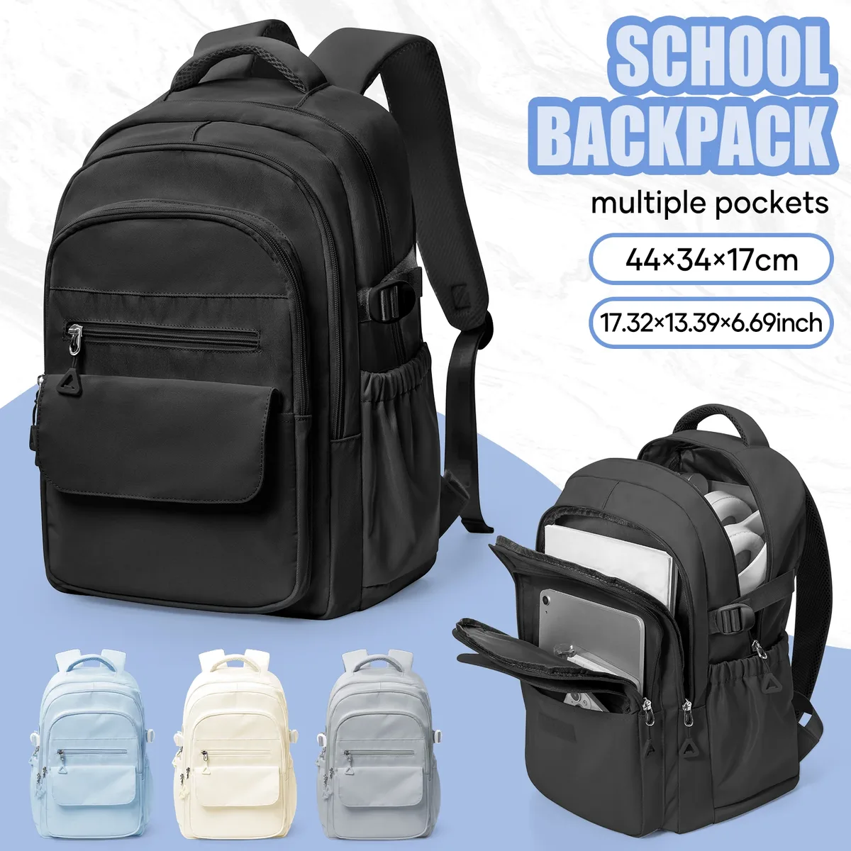 Sacs à dos Y2k, sacs d'école de style japonais pour filles et garçons, sac à dos de voyage, sac à dos pour ordinateur portable, sac à dos décontracté