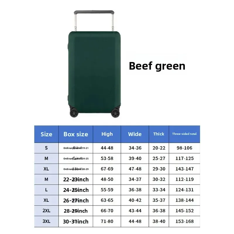 housse de bagage de voyage sportive épaissie pour tige de traction large, housse de protection spécialisée anti-poussière pour valise et étui en cuir