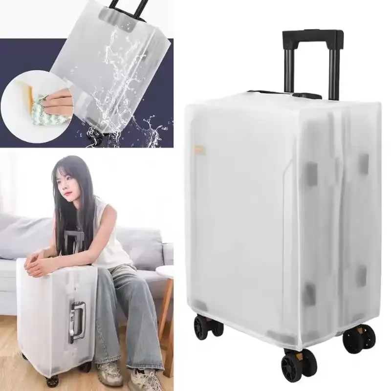 Nouvelle housse de protection pour bagages portable de haute qualité, givrée, imperméable, anti-poussière, durable, pour valise