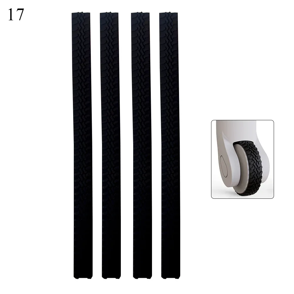 autocollants de protection auto-adhésifs en silicone pour roues de bagages, manchons pour roues de valise, réduction du bruit, couvre-roulettes pour chariot