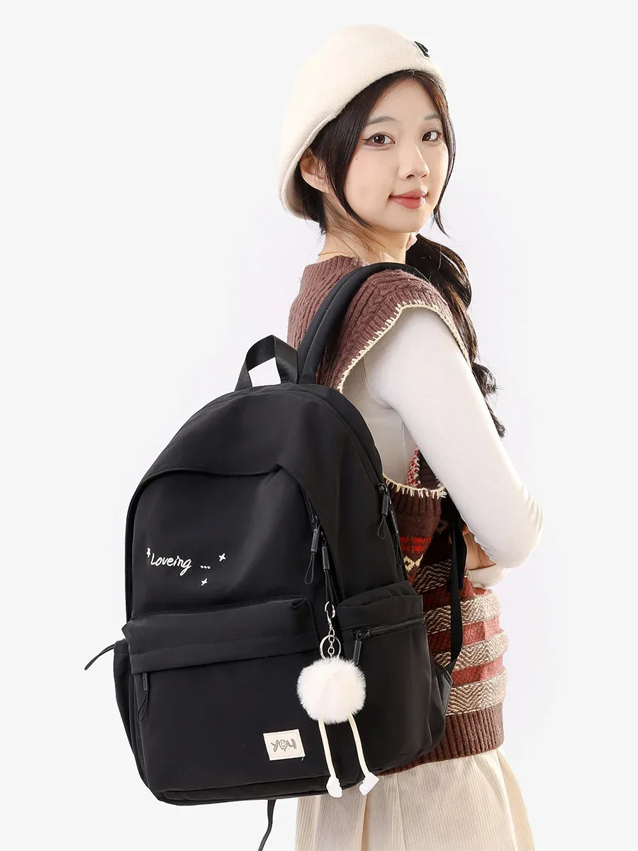 sac à dos tendance 2026 pour femme, grande capacité, étanche, pour l'université, sac d'école pour ordinateur portable, sac de voyage mignon pour fille
