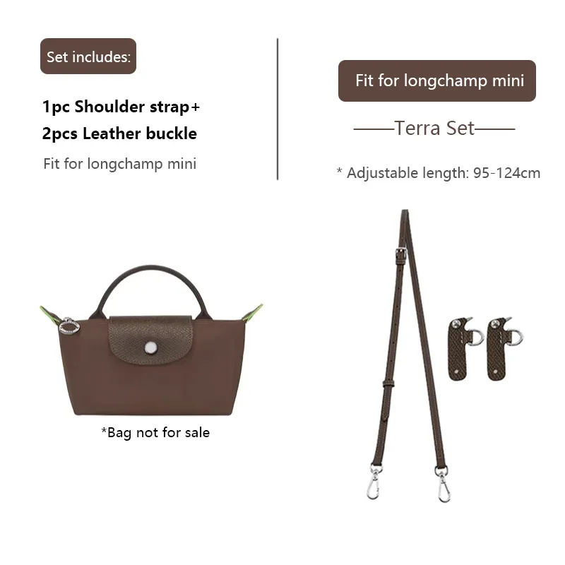sangle de sac à bandoulière de remplacement en cuir, sangle d'épaule de sac adaptée pour longchamp mini, sangle de sac réglable en longueur, accessoires de sac