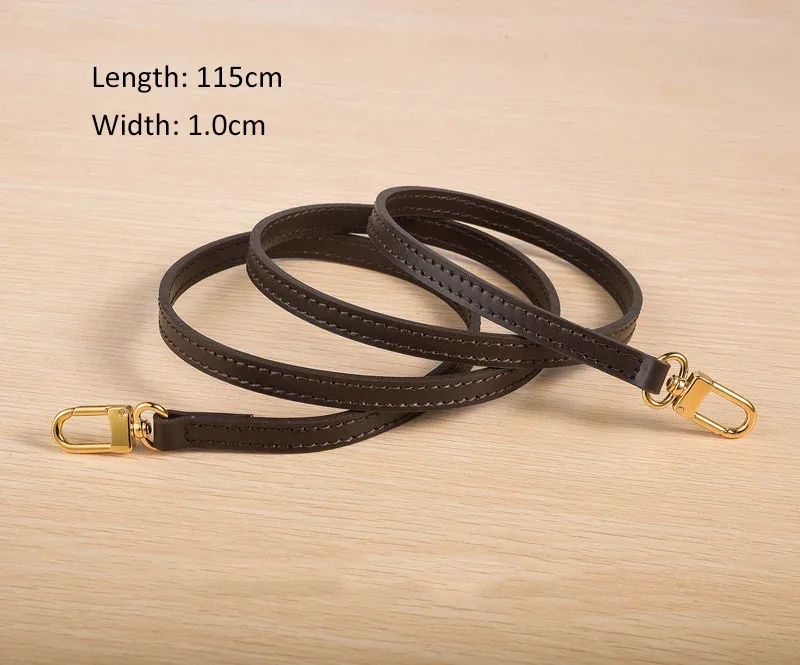 sangle de sac en cuir véritable, sangle d'épaule de haute qualité, accessoires de sac étroit, pièces de sac à bandoulière tendance