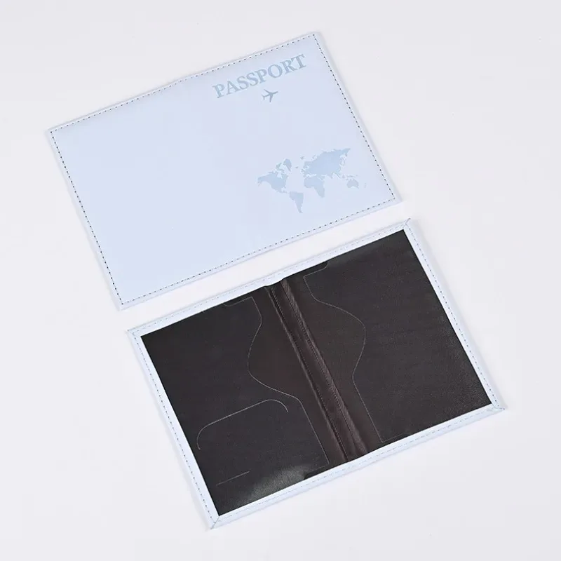 porte-passeport de voyage housse pour femmes hommes en cuir pu carte billet passeport couvre support accessoires de protection