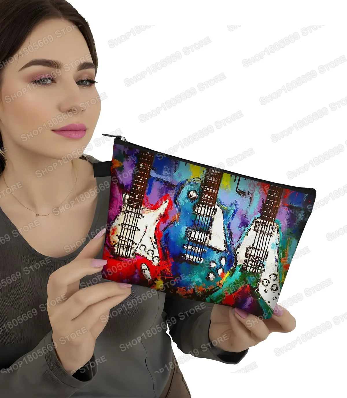 trousse à cosmétiques pour notes de musique pour femmes, sac de maquillage pour piano, jemakeup, sacs de rangement pour femmes pour le voyage, organisateurs de cosmétiques, sac cadeau