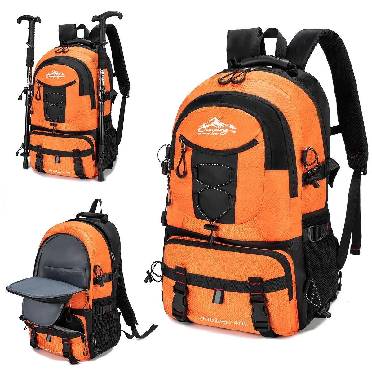 sac de randonnée en plein air, sac à dos de grande capacité de 60 l pour hommes et femmes, sac à dos de voyage de loisirs à la mode, sac de sport léger