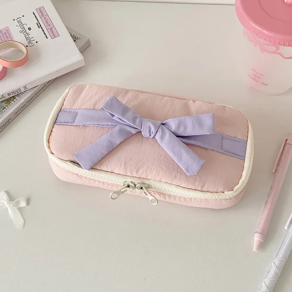 kit d'outils de beauté pour femme bow-tie, sac multifonctionnel, nouveau sac de maquillage et de toilette portable pour femme, sac de rangement de voyage, sensation haut de gamme, idéal pour un usage personnel et comme cadeau