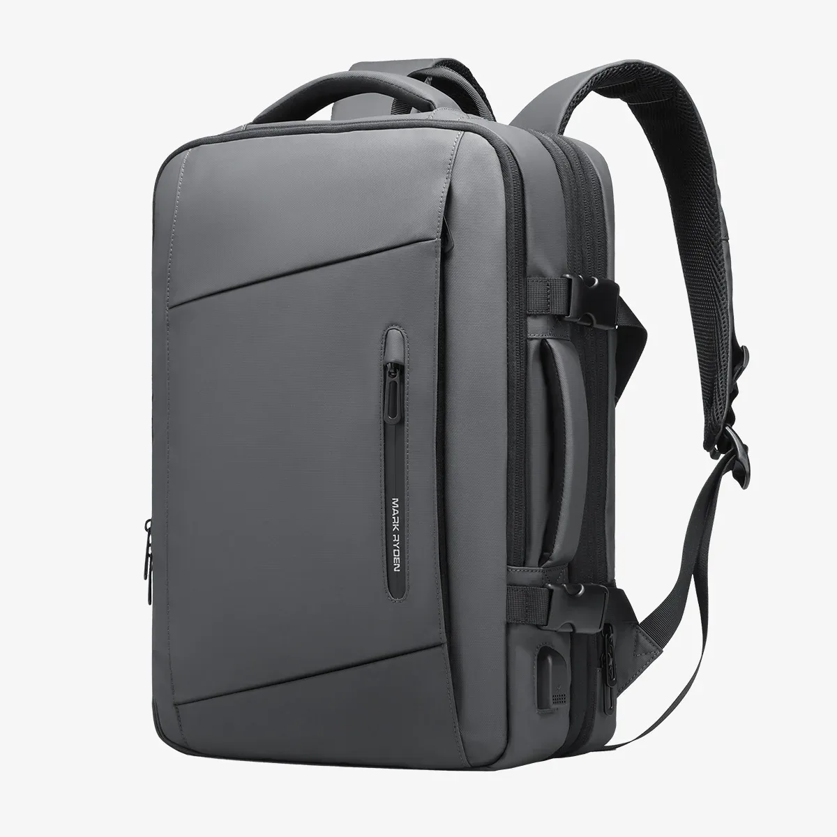 mark ryden 17 pouces sac à dos pour ordinateur portable imperméable homme sac usb recharge multicouche espace voyage homme sac anti-vol mochila