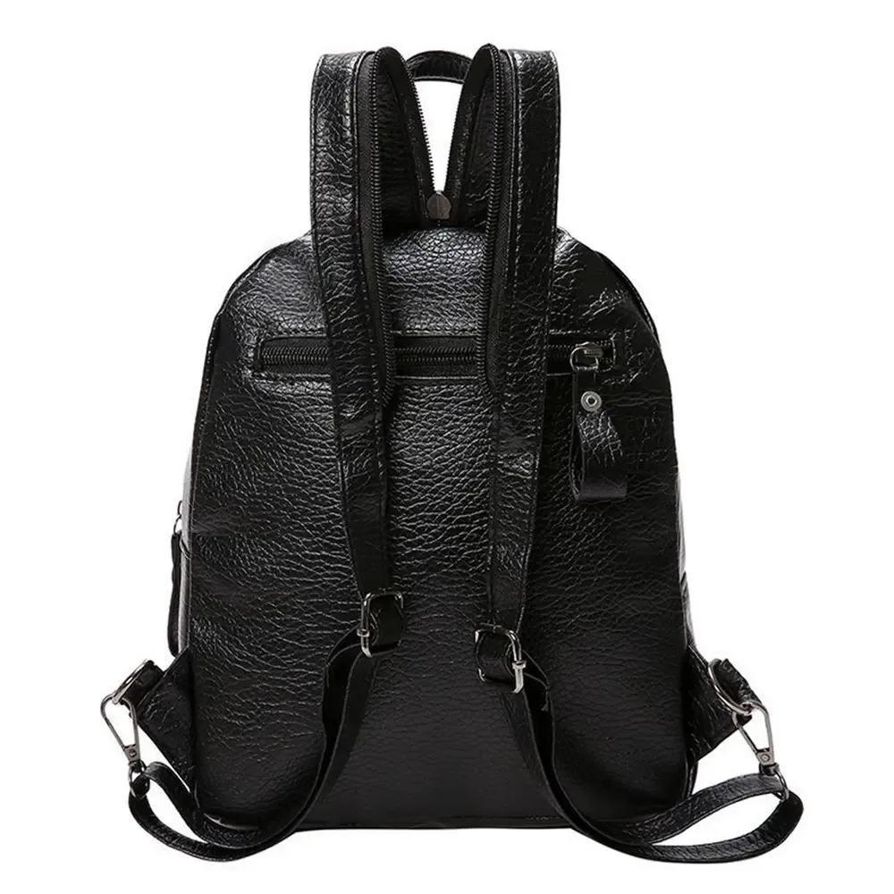 haute qualité imperméable en cuir femmes sac à dos mode anti-vol femmes sacs à dos dames grande capacité sac à dos