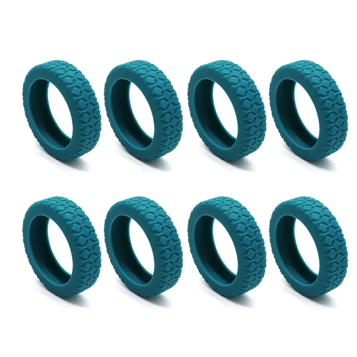 8 pièces valises de voyage housse de protection de roue anti-dérapant résistant à l'usure silicone silencieux protecteur pour bagage à main roulette