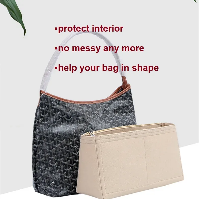 sac intérieur pour goyard boheme hobo, organisateur de maquillage, protecteur de forme, compartiment intérieur, seulement vente