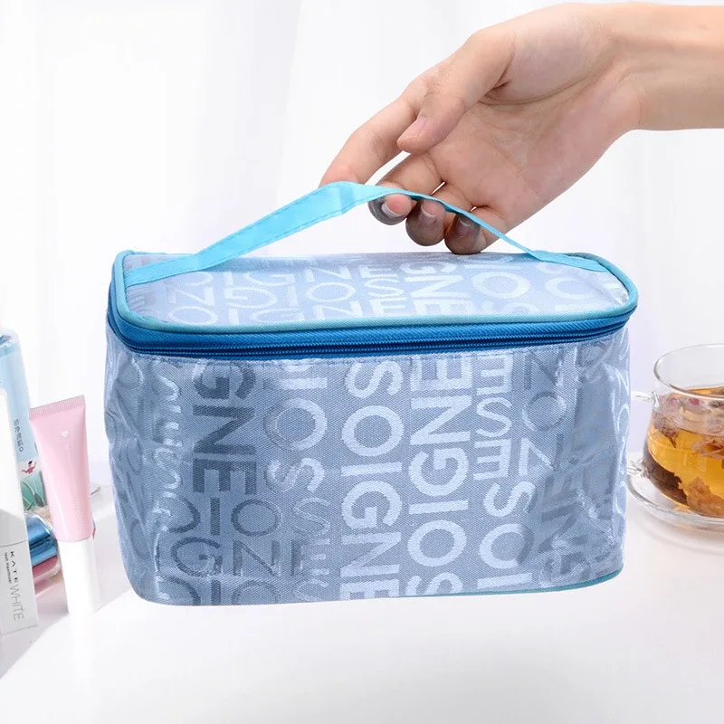 mallette de rangement portable pour cosmétiques pour femmes, sac de voyage pour poudres cosmétiques, trousse de toilette multifonction, grande capacité d'évaluation