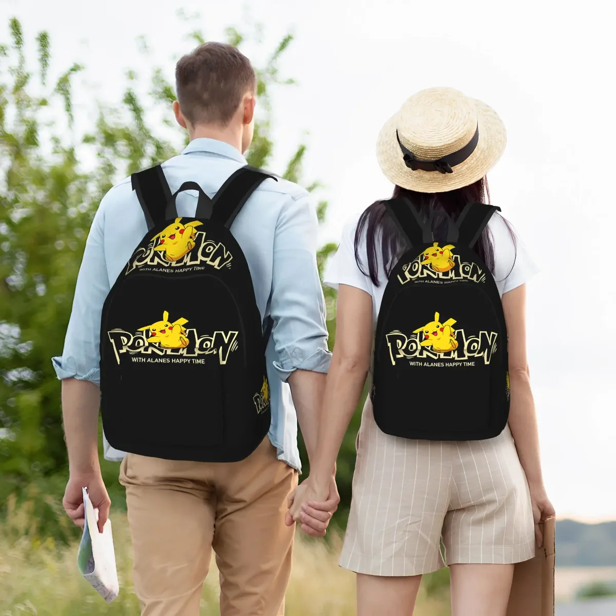 sac à dos pokemon à la mode pikachu mochilas sac à dos polyvalent de grande capacité pour le camping